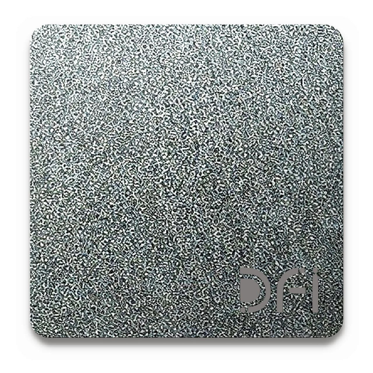 Galvanized Iron (GI): a DFI sample plate with the DFI mark laser-cut in the corner